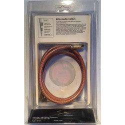 BOA audio kaapeli 90cm uros - uros 1985 AC12 24 karaatin kultaus RCA liittimissä Tillbehör