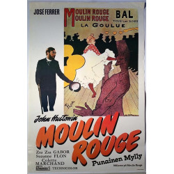 Moulin Rouge Punainen Mylly 1953  Elokuvajuliste 41cm x 59cm original movie poster