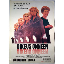 Oikeus onneen, Si c'était à refaire 1976  Elokuvajuliste 41cm x 59cm filmaffisch