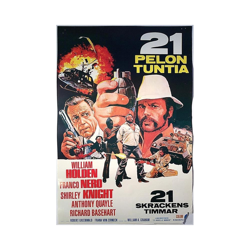 21 Pelon Tuntia - 21 Hours at Munich 1976  Elokuvajuliste 41cm x 59cm original movie poster