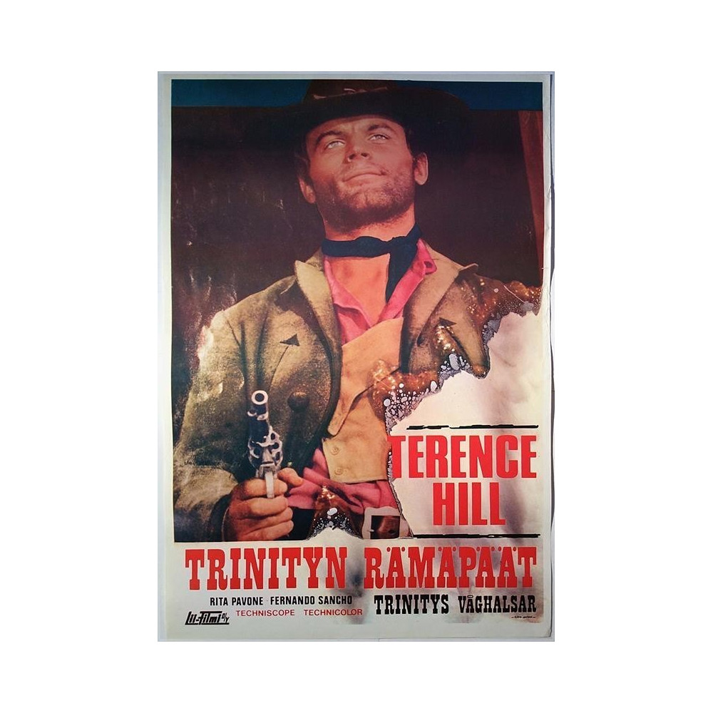 Trinityn Rämäpäät - Little Rita nel West 1967  Elokuvajuliste 41cm x 59cm original movie poster