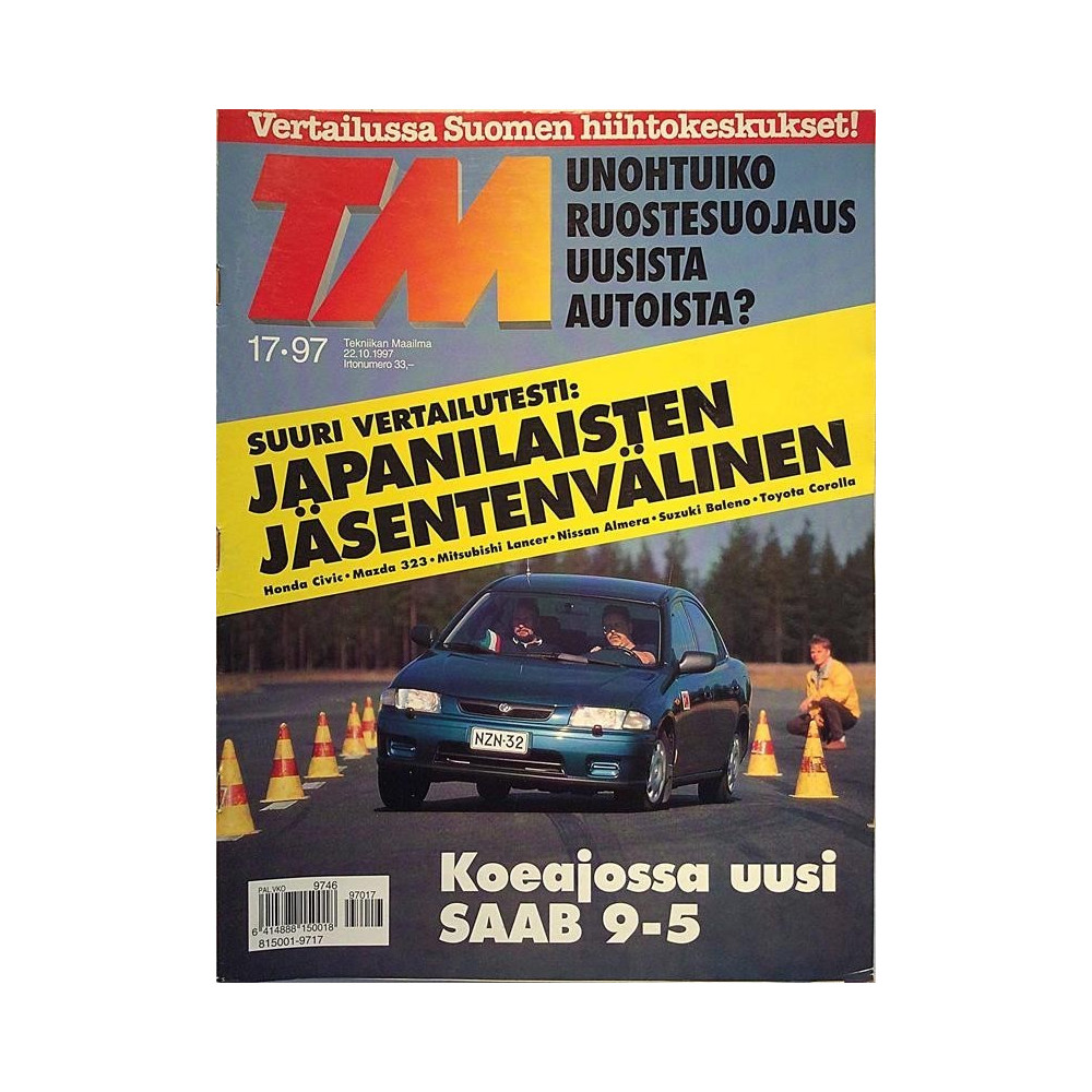 Tekniikan Maailma : Japanilaisten jäsentenvälinen, Saab 9-5 - begagnade magazine bil
