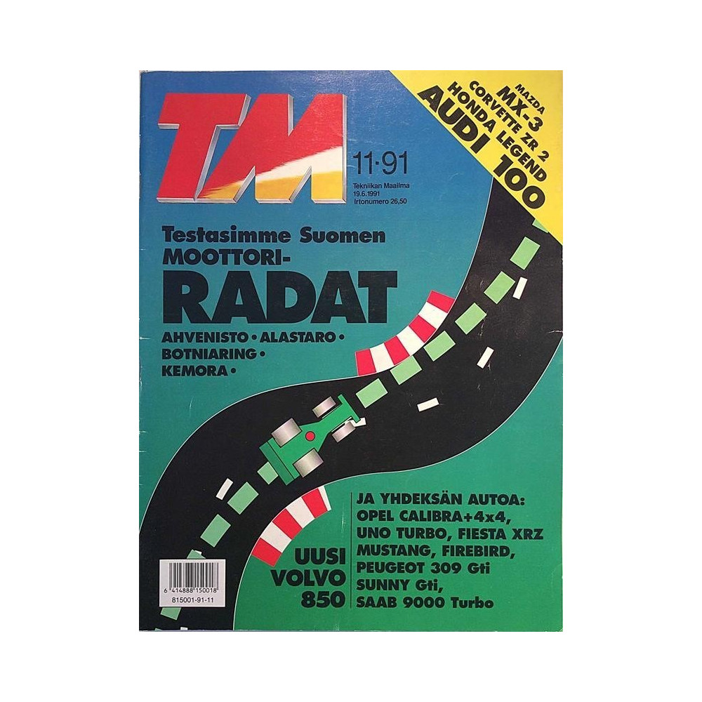 Tekniikan Maailma 1991 11 Suomen mottoriradat aikakauslehti