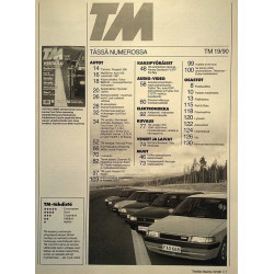 Tekniikan Maailma 1990 19 Vertailu 90000 mk:n perheautot aikakauslehti