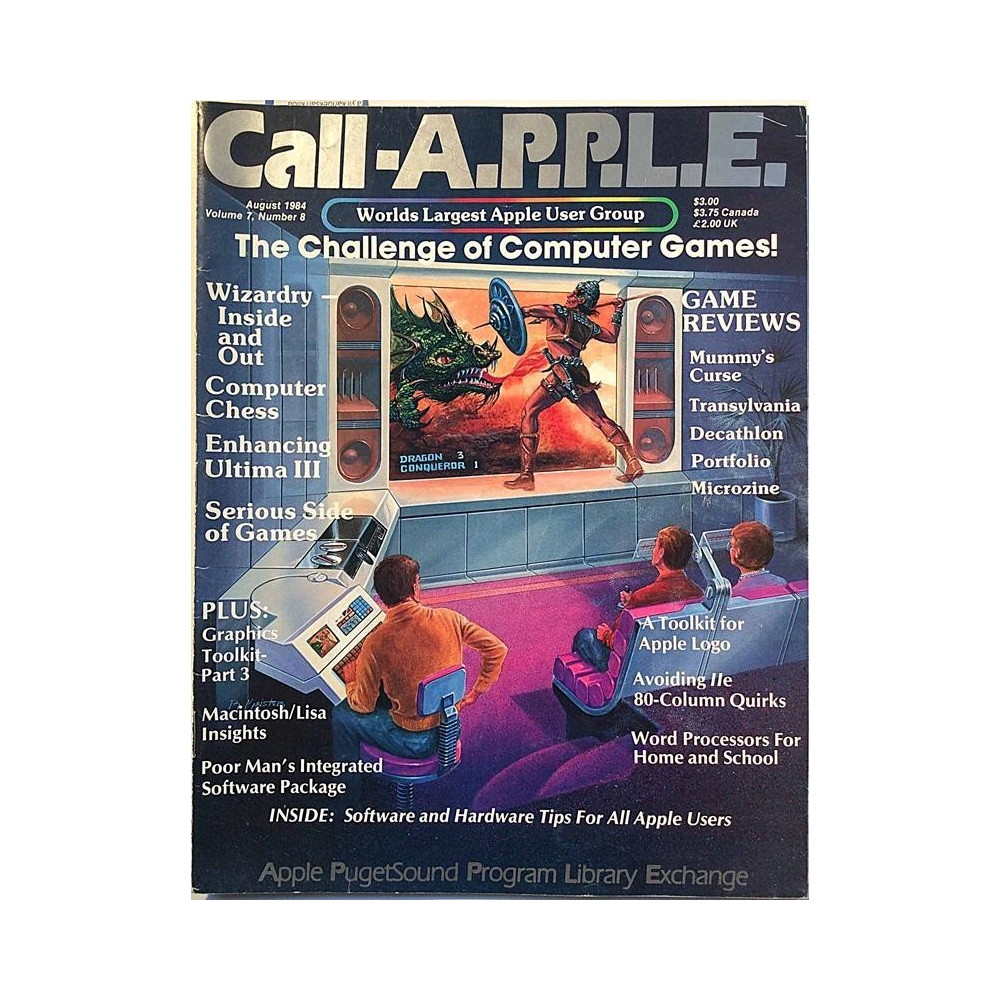 Call A.P.P.L.E. Magazine : Challenge of Computer Games - Apple User Group magazine