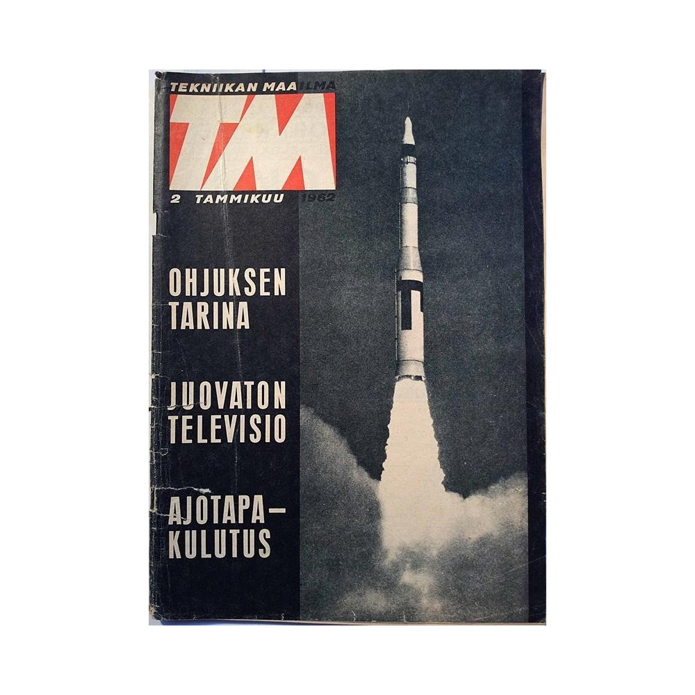 Tekniikan Maailma 1962 2 Juovaton televisio aikakauslehti autot