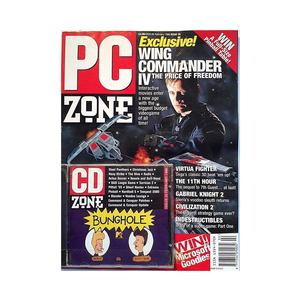 PC Zone : Wing Commander IV - used computer magazine
