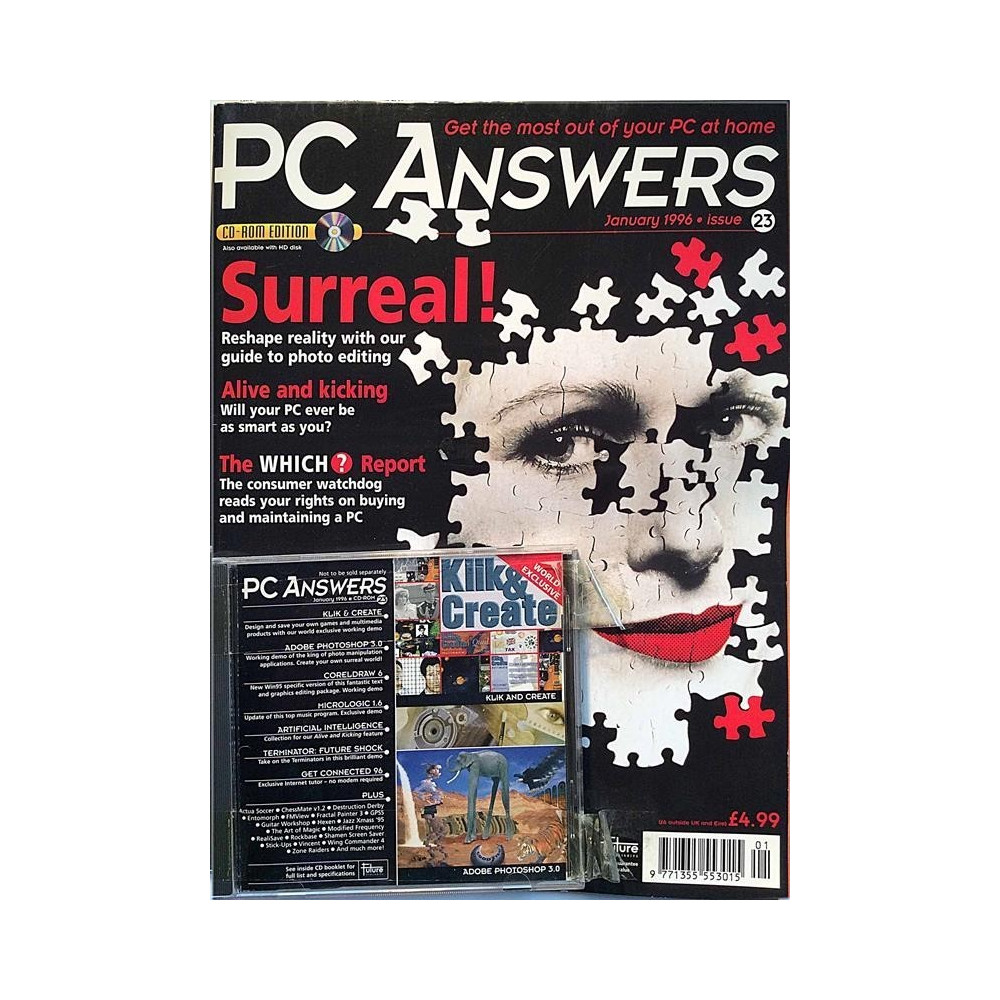 PC Answers : Surreal! Guide to photo editing - used computer magazine