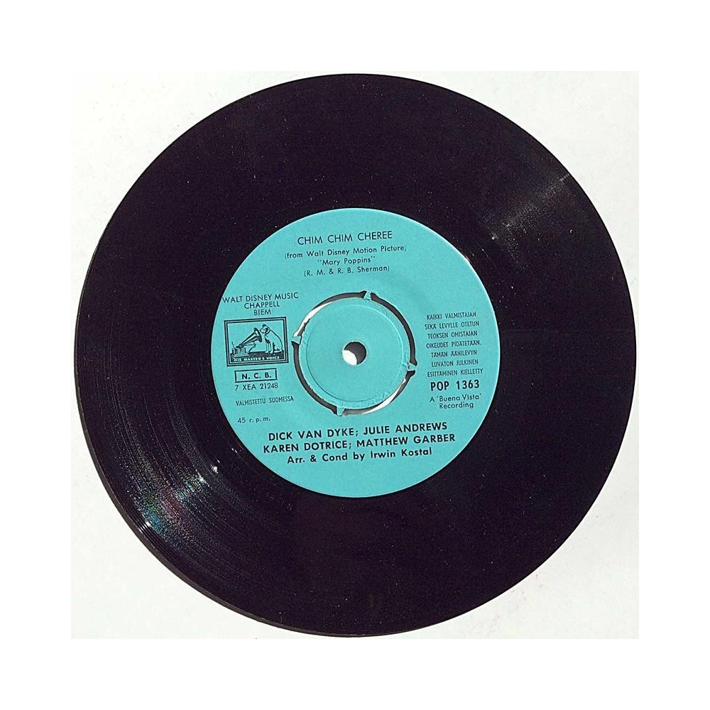 Andrews Julie 1964 POP 1363 Chim Chim Cheree / A Spoonful Of Sugar second hand single