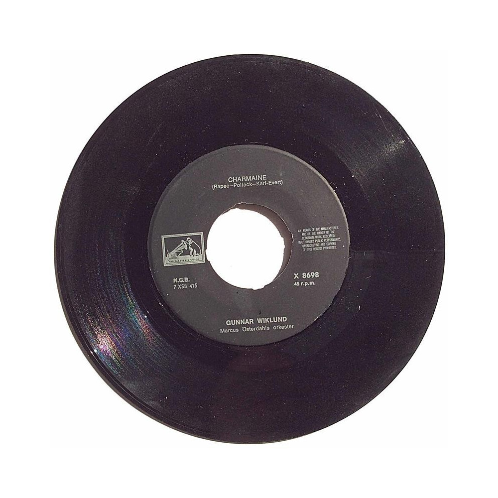 Wiklund Gunnar 1967 X 8698 Charmaine / Var Det En Dröm second hand single