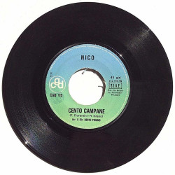 Nico: Cento Campane / Ti Porto Nel Cuore  kansi Ei kuvakantta levy EX vinyylisingle