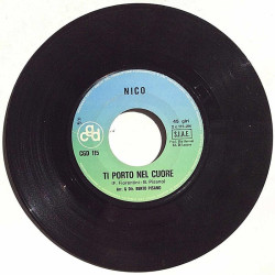 Nico 1971 CGD 115 Cento Campane / Ti Porto Nel Cuore begagnad singelskiva