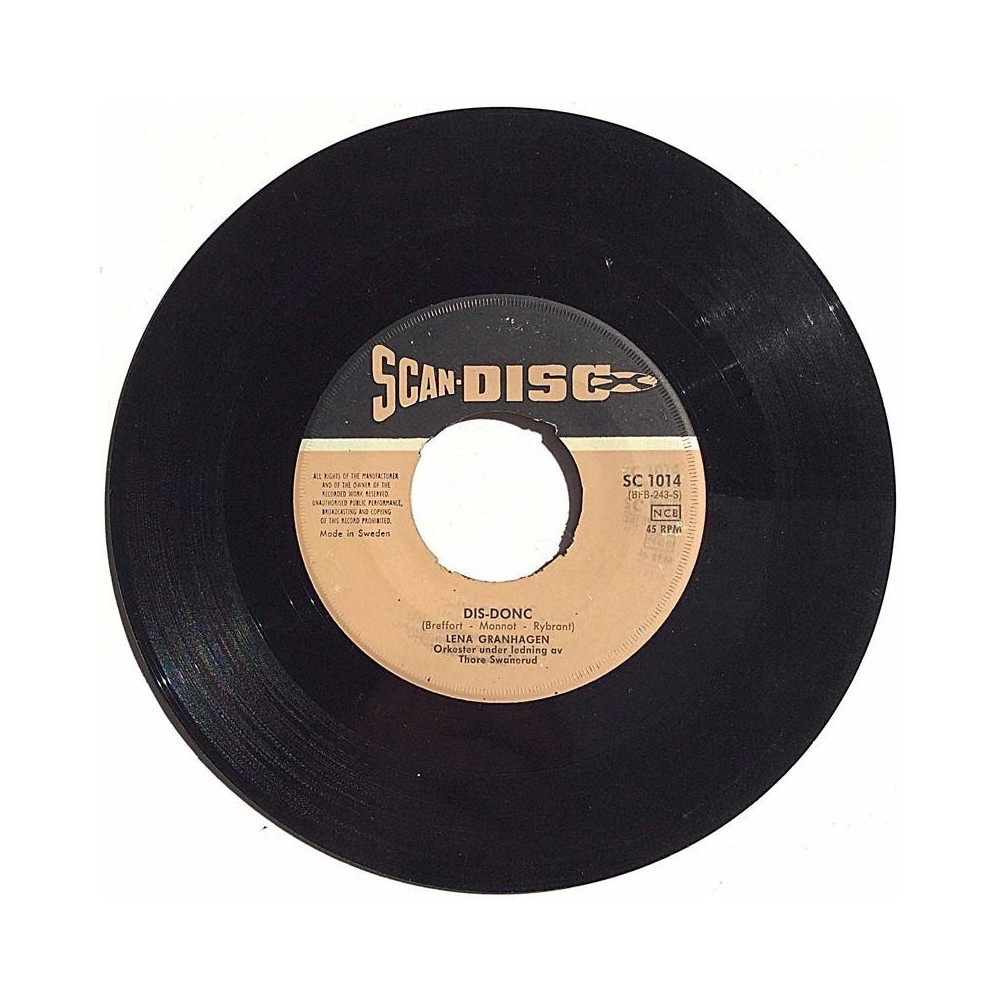 Granhagen Lena 1961 SC 1014 Dis-Donc / Irma La Douce begagnad singelskiva