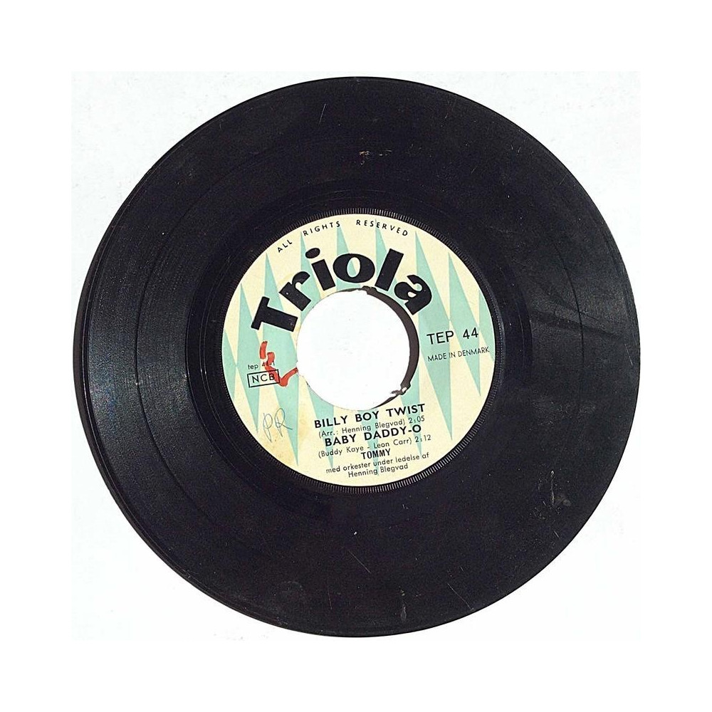 Tommy 1962 TEP 44 Billy Boy Twist EP begagnad singelskiva