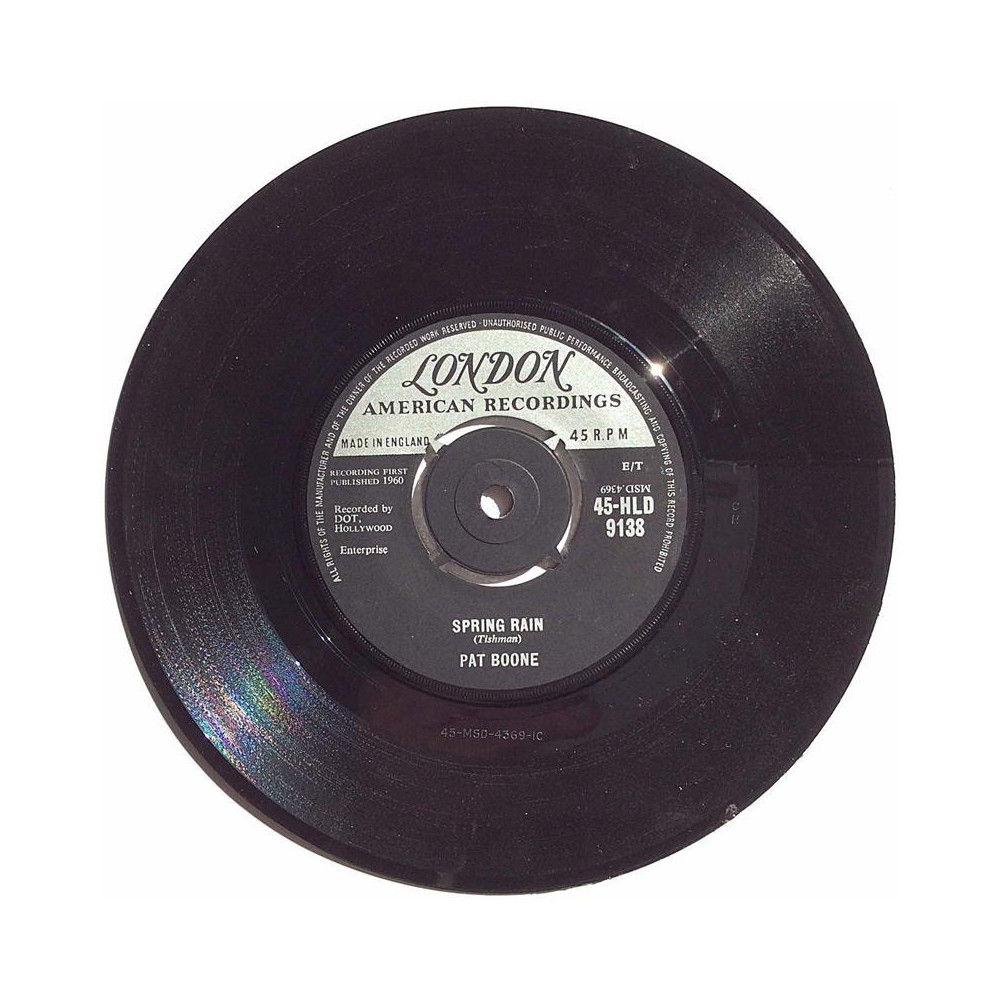 Boone Pat 1960 45-HLD 9138 Spring Rain / Walking The Floor Over You begagnad singelskiva