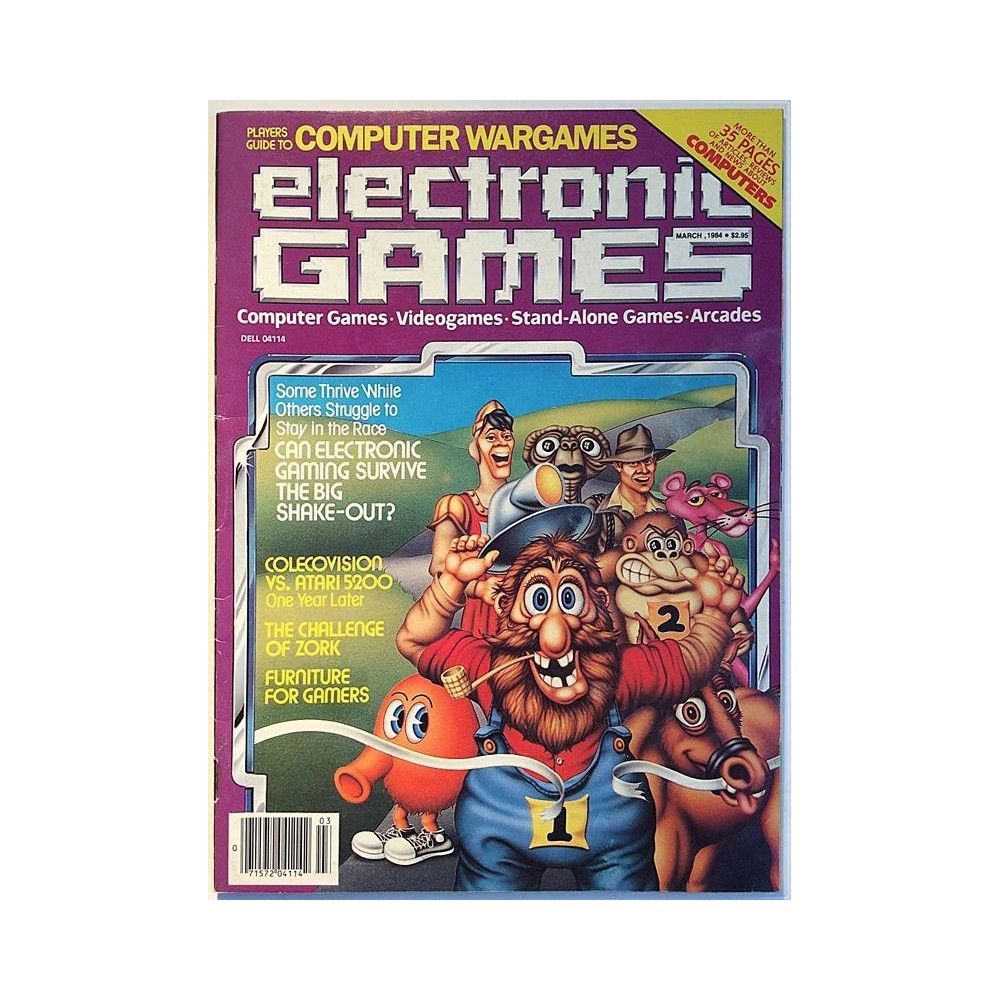 electronic Games 1984 March Colecovision VS. Atari 5200 One Year Later magazine games