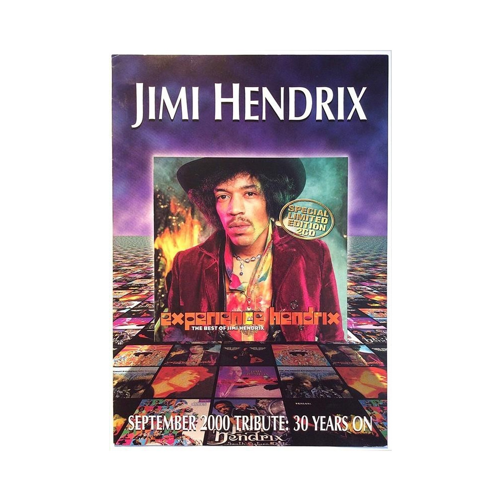 Jimi Hendrix 2000 LC01056 JHPR02 8 track promo sampler CD + 2 brochures CD
