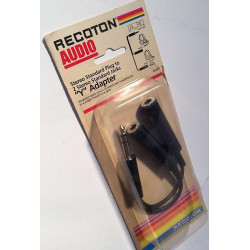 Y adapteri  uros - 2 naaras 1985 AC307 Stereo male plug to 2 stereo female jacks Tillbehör