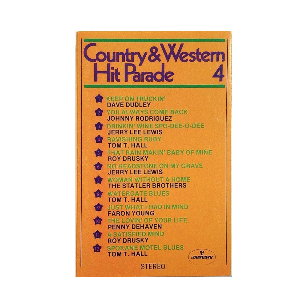 Various Artists 1970’s 7142 202 Country & Western Hit Parade 4 c music cassette