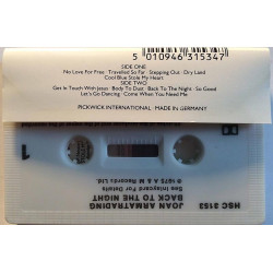 Armatrading Joan 1975 HSC 3153 Back to the Night c music cassette