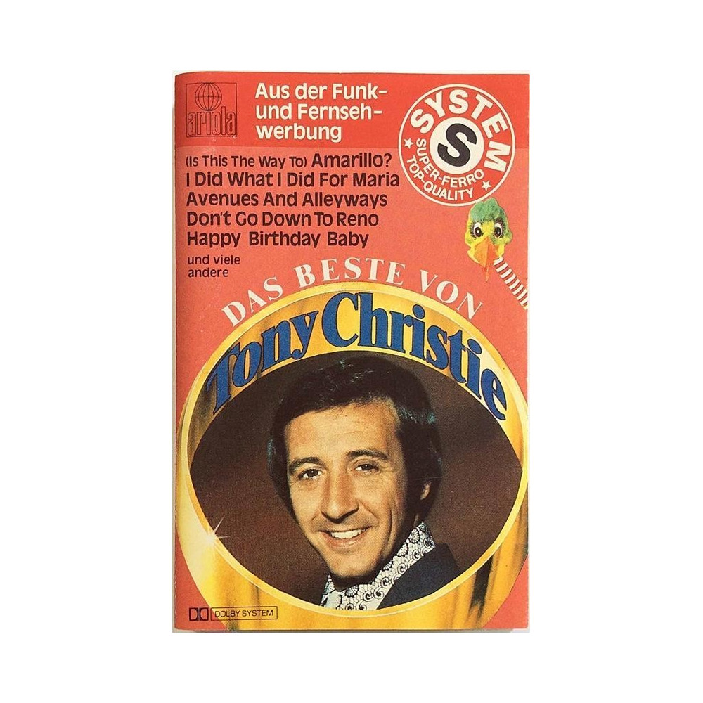 Christie Tony 1982 404 794 Das Beste von c music cassette