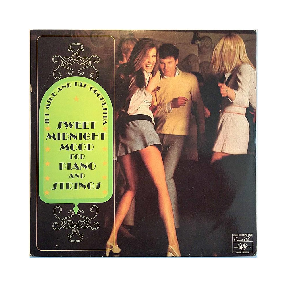 Jef Mike And His Orchestra 1960’s SPS-1298 Sweet Midnight Mood For Piano And Strings Begagnat LP