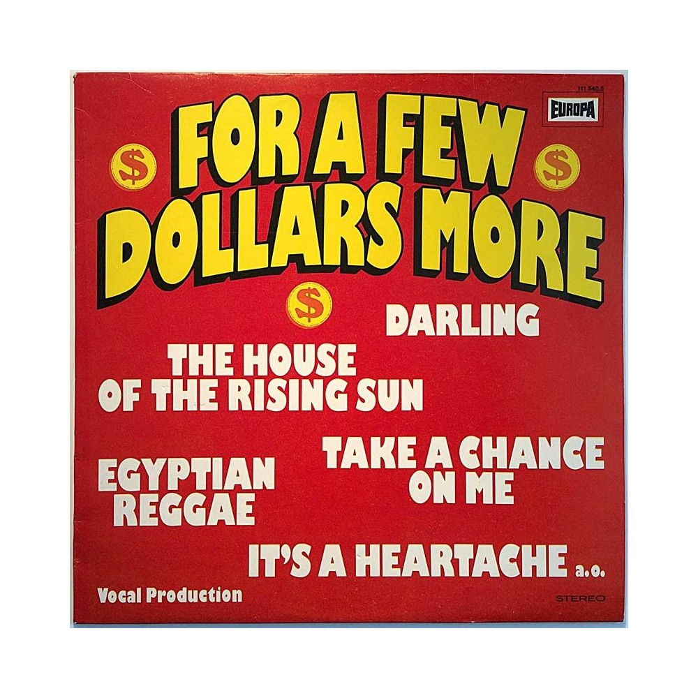 Hiltonaires 1978 111 540.5 For A Few Dollars More Second hand LP