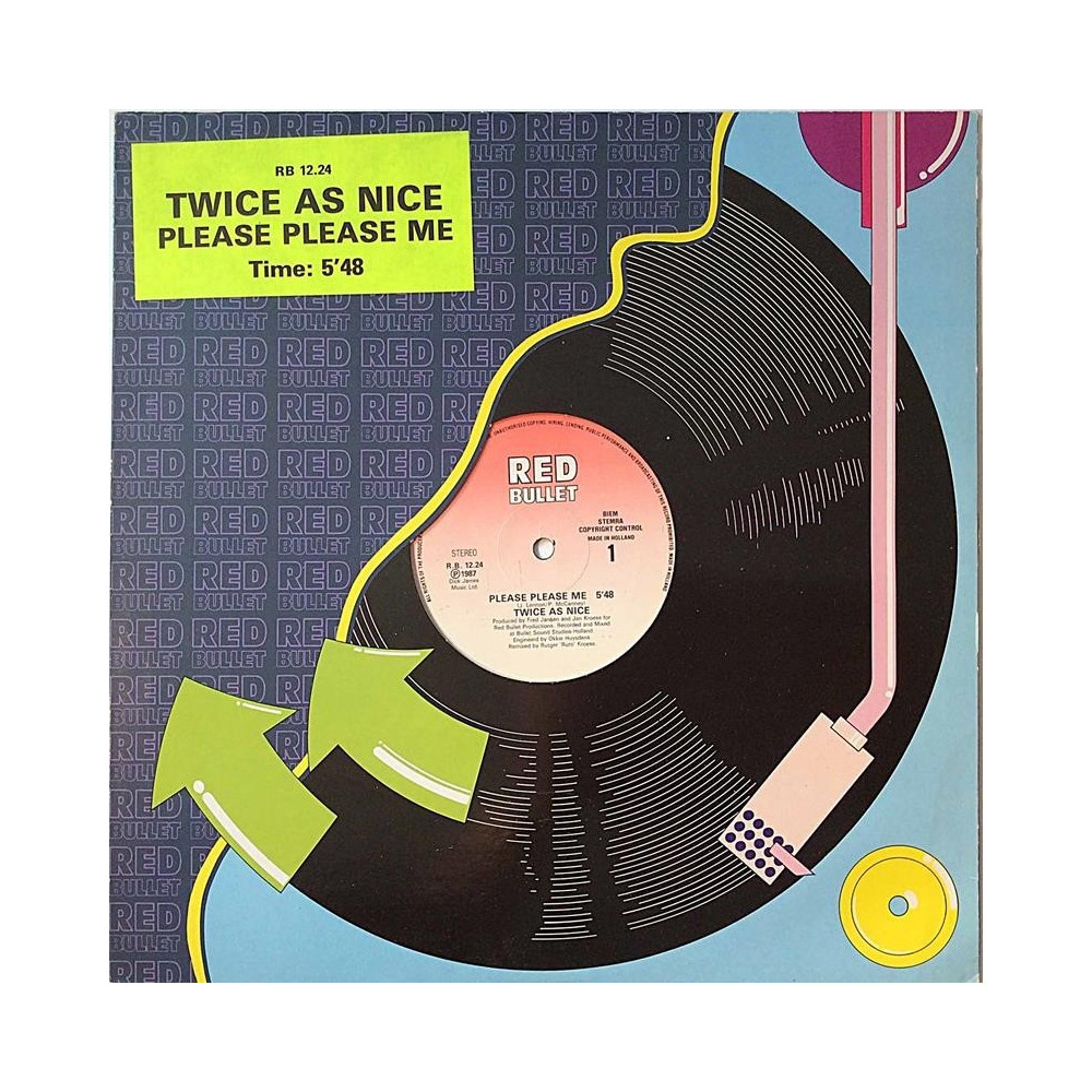 Twice As Nice 1987 RB 12.24 Please Please Me 12” maxi-single Second hand LP