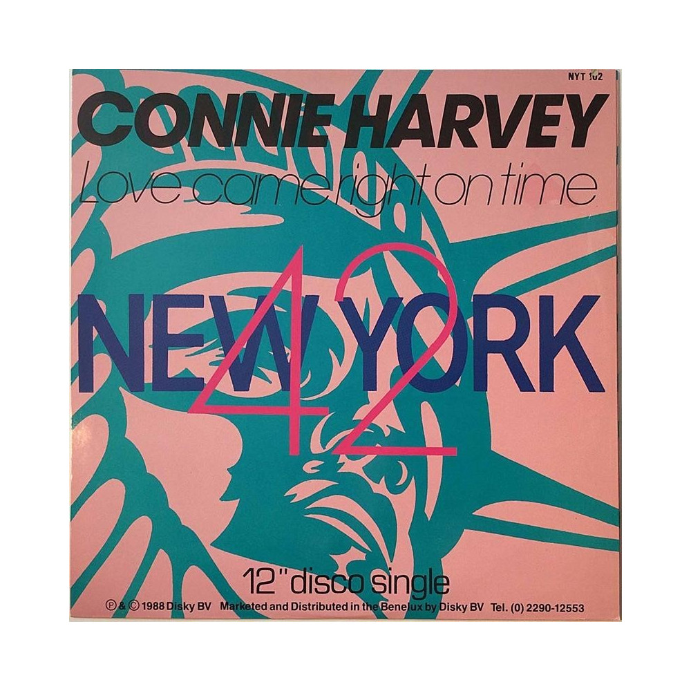 Harvey Connie 1988 NYT 102 Love Came Right On Time 12” maxi-single Second hand LP