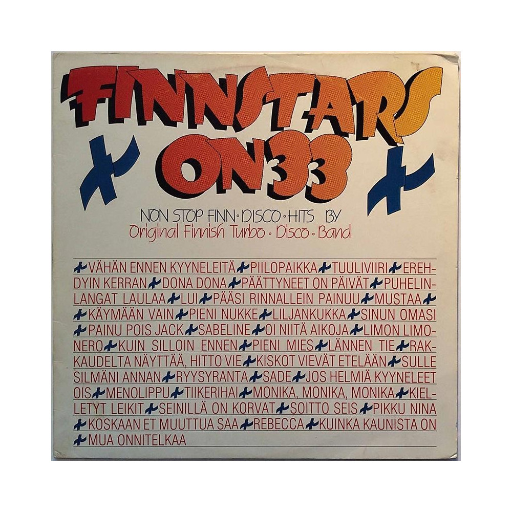 Original Finnish Turbo Disco Band 1981 VPL 4 Finnstars On 33 Second hand LP