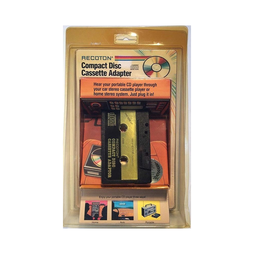 Compact Disc Cassette Adapter : 3.5mm plugin kautta kasettisoittimeen - Tarvike audio/hifi