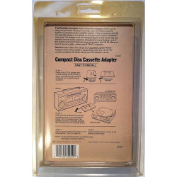 Compact Disc Cassette Adapter : 3.5mm plugin kautta kasettisoittimeen - Tarvike audio/hifi