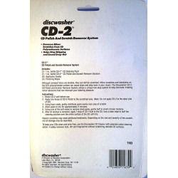 Discwasher CD-2 CD Scratch remover 1991 FG 1163 Puhdistusliina ja tikut, 30ml puhdistusneste + Accessories