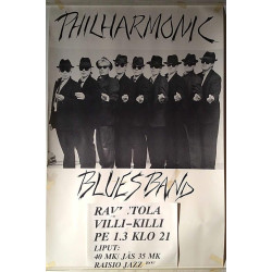 Philharmonic Blues Band : Keikkajuliste 40cm x 59cm - Begagnat Poster