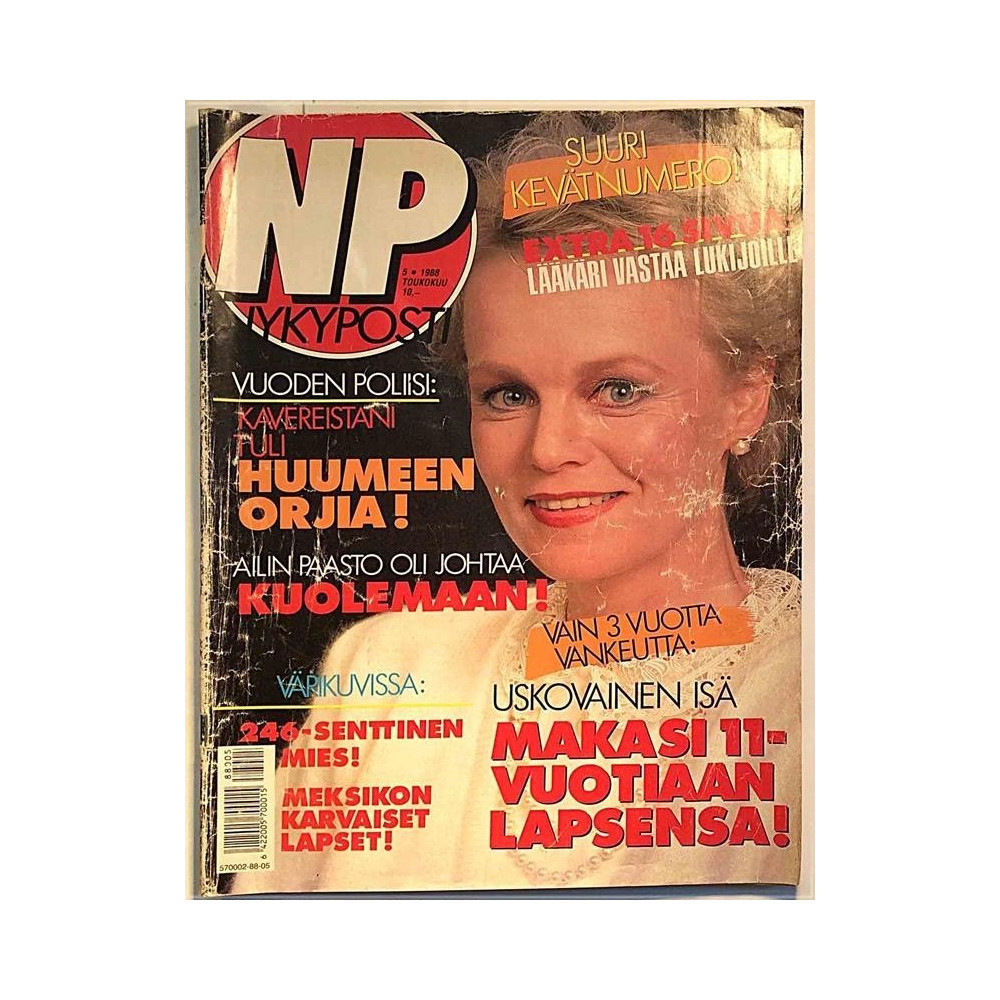 Nykyposti 1988 toukokuu Vuoden poliisi: kavereistani tuli huumeen orjia! aikakauslehti