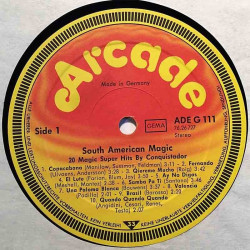 Various Artists: South American Magic  kansi Ei kuvakantta levy VG kanneton LP