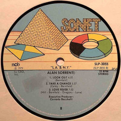 Sorrenti Alan 1979 SLP-3055 L.A. & N.Y. LP ingen omslag
