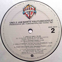 Funkadelic: Uncle Jam Wants You  kansi Ei kuvakantta levy EX kanneton LP