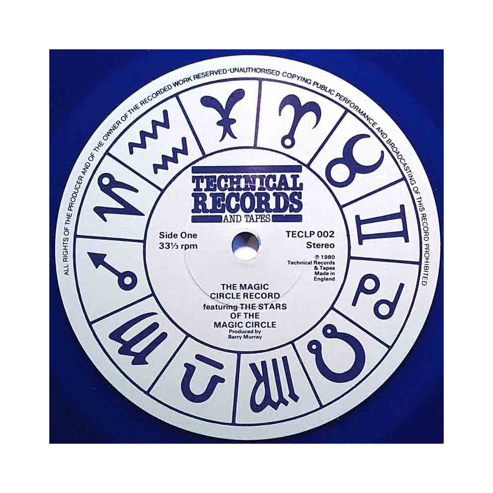 Various Artists 1980 TECLP 002 Magic Circle Record blue vinyl vinyl LP no cover