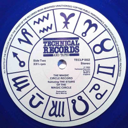 Various Artists 1980 TECLP 002 Magic Circle Record blue vinyl vinyl LP no cover