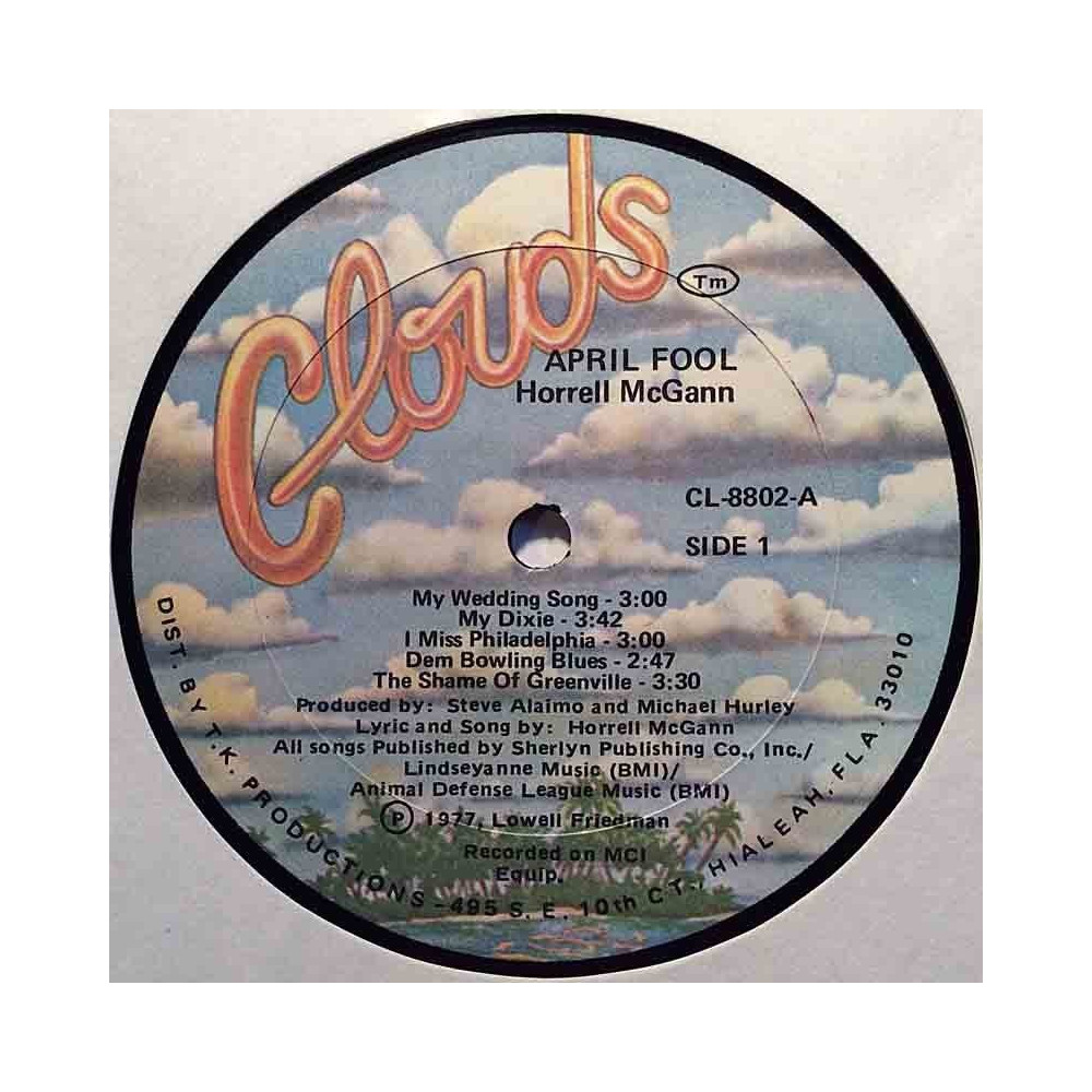 McGann Horrell 1977 CL-8802 April Fool vinyl LP no cover