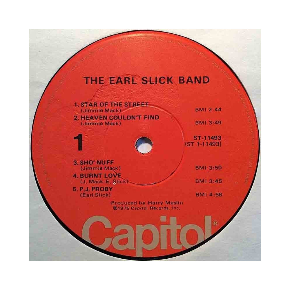 Earl Slick Band: Earl Slick Band  kansi Ei kuvakantta levy VG+ kanneton LP