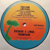 Thompson Richard & Linda 1975 ILPS 9348 Pour Down Like Silver LP ingen omslag