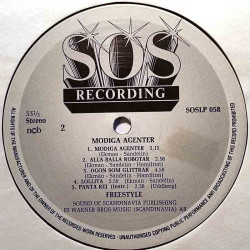 Freestyle 1982 SOSLP 058 Modiga Agenter vinyl LP no cover