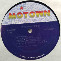 Supremes: The Supremes  kansi Ei kuvakantta levy EX kanneton LP