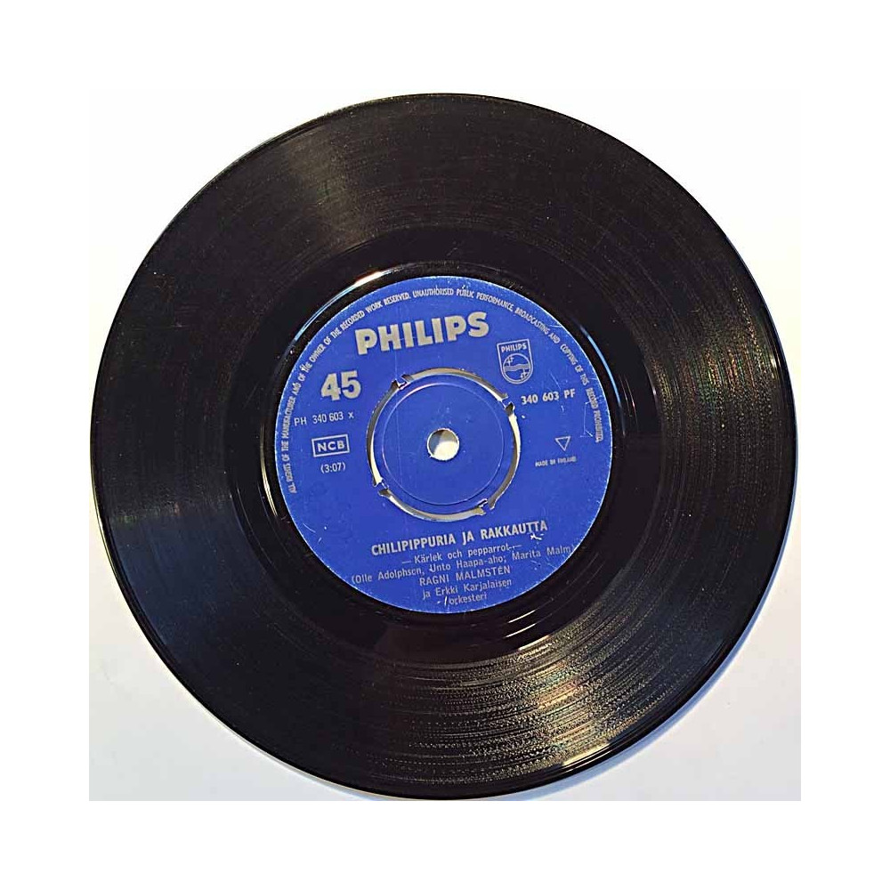 Malmstén Ragni 1962 340 603 PF Chilipippuria Ja Rakkautta / Josefina begagnad singelskiva