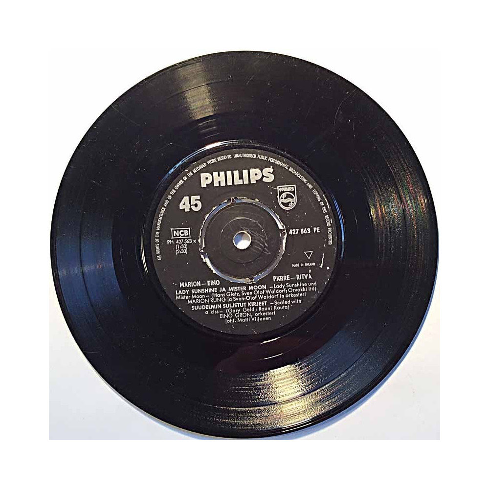 Marion – Eino – Pärre – Ritva 1962 427 563 PE Rung, Grön, Förars, Mustonen EP second hand single
