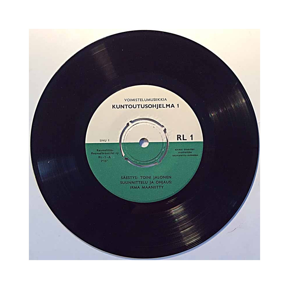 Voimistelumusiikkia 1969 RL 1 Kuntoutusohjelma 1 / Kuntoutusohjelma 2 begagnad singelskiva