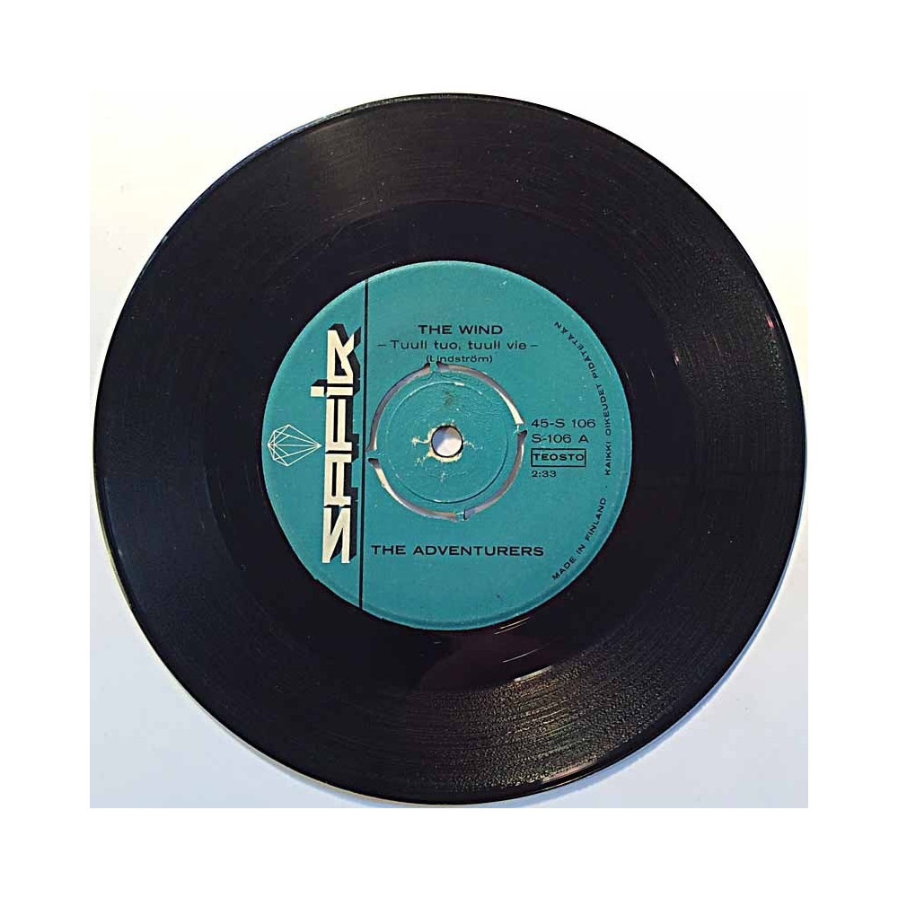 Adventurers: The Wind / Greensleeves  kansi Ei kuvakantta levy VG+ käytetty vinyylisingle