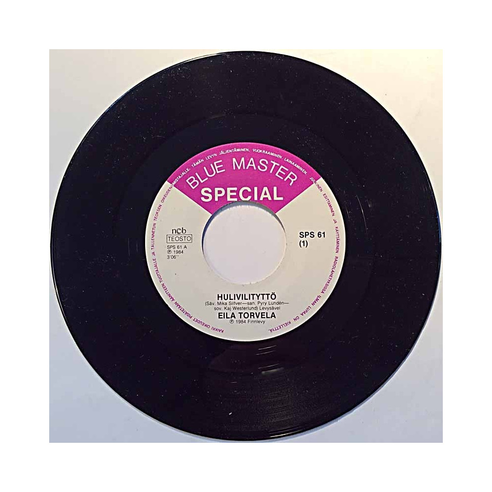 Torvela Eila 1984 SPS 61 Hulivilityttö / Muuttolintu second hand single